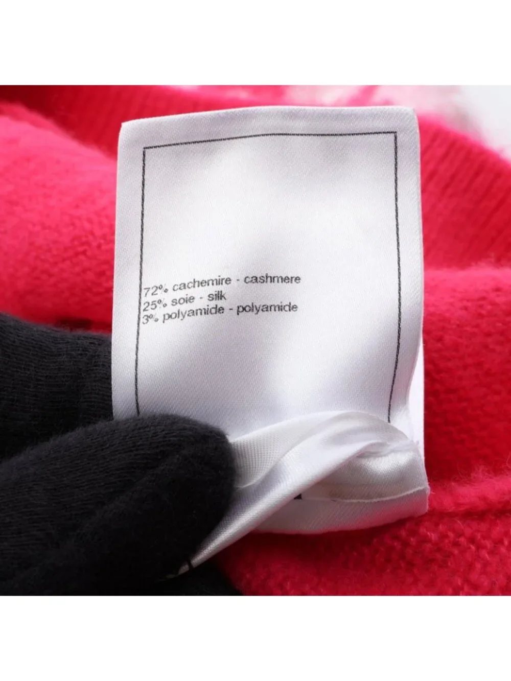 Chanel Sweater CC Logo Star Cashmere Silk